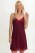 "Classique" šilkinio satino naktinukai (bordo spalvos)